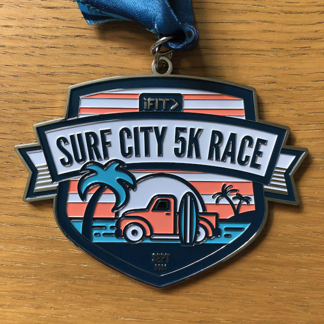 iFit Medal - Surf City 5K race iFit Medal - Surf City 5K race
